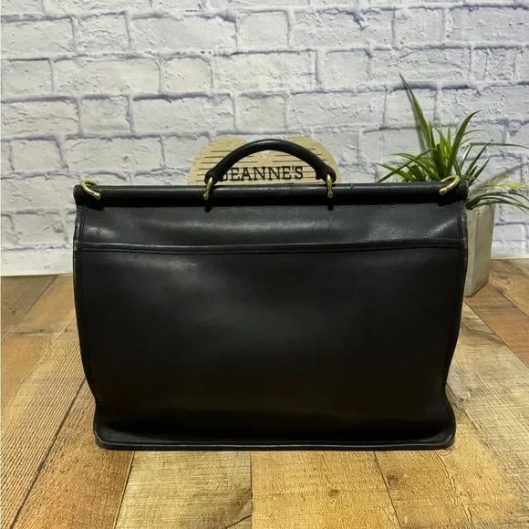 Vintage Coach Beekman 5266 Black Leather Briefcase bag - Picture 2 of 12